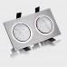 Iris - Square Spot Light 2x3W