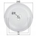 Microwave Turntable Tray Glass Plate 245 mm