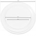 Microwave 9.646" Flat Tray Glass Plate LG 3390W1A035